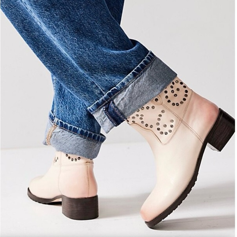 Free People Harmony Studded Ankle Boots *Brand New in box* Hard to find* Pink.